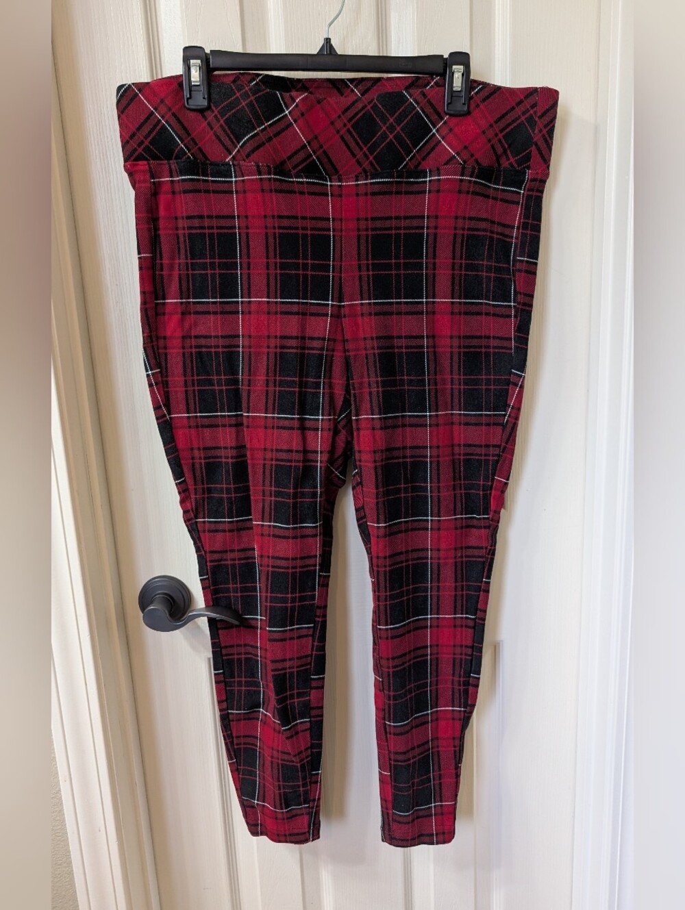 Torrid Pixie Red Plaid Jegging Pants Size 2R